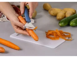 Fackelmann Küchenhelfer<Ziehschäler Essential 18 cm INOX
