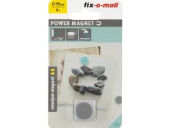 fix-o-moll Kühlschränke<Magnetscheibe Neodym in Siliconhaut Ø 19 mm x 4 mm Grau/Türkis