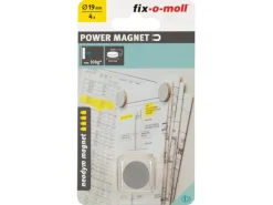 Best fix-o-moll Magnetscheibe Neodym Ø 19 mm x 3 mm Silber