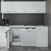 Flex-Well Classic Büroküche Wito 210 cm Weiß< Einbauküchen|Single-Küchen