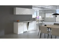 Flex-Well Classic Büroküche Wito 210 cm Weiß< Einbauküchen|Single-Küchen
