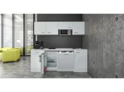 Flex-Well Classic Büroküche Wito 210 cm Weiß< Kühlschränke|Kochfelder