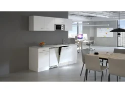 Flex-Well Classic Büroküche Wito 210 cm Weiß< Single-Küchen