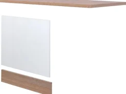 Flex-Well Classic Küchenschränke<Geschirrspüler-Paket teilintegriert Florida Weiß-Sonoma Eiche