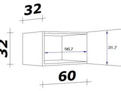 Online Flex-Well Classic Küchen-Kurz-Hängeschrank Wito 60 cm Weiß