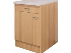 Flex-Well Classic Küchenschränke<Küchen-Unterschrank Nano 60 cm Buche Nachbildung