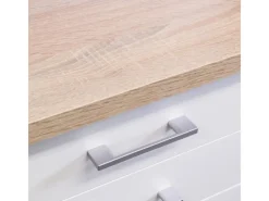 Flex-Well Classic Küchenzeile Florida 360 cm Weiß Matt - Sonoma Eiche< Einbauküchen|Kühlschränke