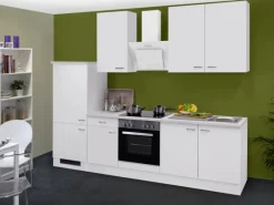 Flex-Well Classic Gefrierschränke|Kochfelder<Küchenzeile Wito 270 cm Weiß