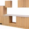Online Flex-Well Classic Küchenzeile Nano 270 cm ohne E-Geräte Buche Nachbildung