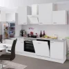 Flex-Well Classic Einbauküchen|Kühlschränke<Küchenzeile Wito 280 cm Weiß