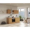 Discount Flex-Well Classic Küchenzeile Nano 210 cm Buche