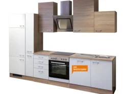 Best Flex-Well Classic Küchenzeile Florida 310 cm Sonoma Eiche-Weiß