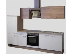 Online Flex-Well Classic Küchenzeile Florida 270 cm Sonoma Eiche-Weiß-Sonoma Eiche