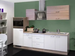 Online Flex-Well Classic Küchenzeile Florida 270 cm Weiß-Sonoma Eiche Nachbildung