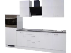 Flex-Well Classic Küchenzeile Lucca 280 cm Weiß< Einbauküchen|Kühlschränke