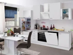 Flex-Well Classic Küchenzeile Wito 280 cm Weiß< Kochfelder|Kühlschränke