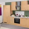 Flex-Well Classic Küchenzeile Nano 310 cm Buche Nachbildung< Kühlschränke|Einbauküchen