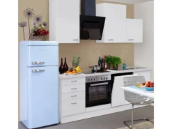 Flex-Well Classic Kochfelder|Einbauküchen<Küchenzeile Wito 220 cm Weiß