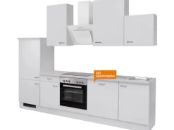 Flex-Well Classic Einbauküchen|Kühlschränke<Küchenzeile Wito 280 cm Weiß