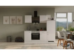 Flex-Well Classic Küchenzeile Wito 220 cm Weiß< Single-Küchen|Einbauküchen