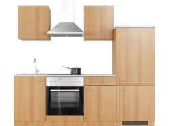 Sale Flex-Well Classic Küchenzeile Nano 220 cm Buche