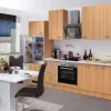 Hot Flex-Well Classic Küchenzeile Nano 280 cm Buche Nachbildung