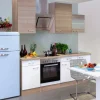 Flex-Well Classic Küchenzeile Florida 220 cm Sonoma Eiche-Weiß-Sonoma Eiche< Kühlschränke|Küchenschränke