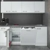 Flex-Well Exclusiv Miniküchen|Kochfelder<Büroküche Joelina 210 cm Weiß