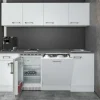 Flex-Well Exclusiv Büroküche Joelina 210 cm Weiß< Miniküchen|Kochfelder