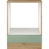 Outlet Flex-Well Exclusiv Herdumbauschrank Cara 60cm Schilfgrün matt - Artisan Eiche