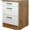 Outlet Flex-Well Exclusiv Küchen-Auszugsunterschrank Vintea 60cm Magnolie-Lancelot Oak