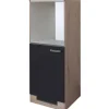 Clearance Flex-Well Exclusiv Küchen-Geräteumbauschr. Lara 60cm Anthra.-San Remo Eiche