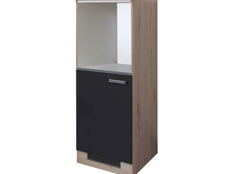 Clearance Flex-Well Exclusiv Küchen-Geräteumbauschr. Lara 60cm Anthra.-San Remo Eiche
