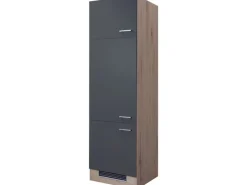 Flex-Well Exclusiv Küchenschränke<Küchen-Geräteumbauschr. Morena 60cm  Basaltgrau - San Remo