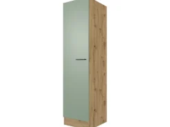 Flex-Well Exclusiv Küchen-Geschirrschr. Cara 50cm Schilfgrün-Artisan Eiche< Küchenschränke