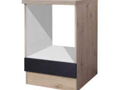 Flex-Well Exclusiv Herde|Einbauküchen<Küchen-Herdumbauschrank Lara 60 cm -San Remo Eiche