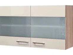 Flex-Well Exclusiv Küchen-Hängeschrank Orlando 100x55cm Kaschmir Gl.-Sonoma Eic< Küchenschränke