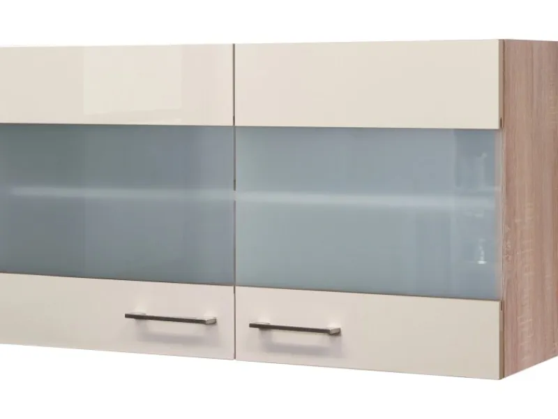 Flex-Well Exclusiv Küchen-Hängeschrank Orlando 100x55cm Kaschmir Gl.-Sonoma Eic< Küchenschränke