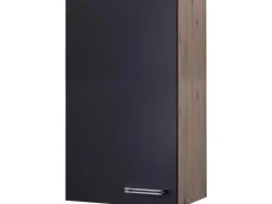 Flex-Well Exclusiv Küchenschränke<Küchen-Hängeschrank Lara 50x89cm Anthrazit-San Remo Eiche