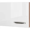 Flex-Well Exclusiv Küchen-Kurz-Hängeschrank Valero 60 cm x 32 cm Hochglanz Weiß< Küchenschränke