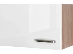 Flex-Well Exclusiv Küchen-Kurz-Hängeschrank Valero 60 cm x 32 cm Hochglanz Weiß< Küchenschränke