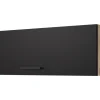 Flex-Well Exclusiv Küchen-Kurz-Oberschrank Capri 100x32cm Schwarz-Endgrain Oak< Küchenschränke