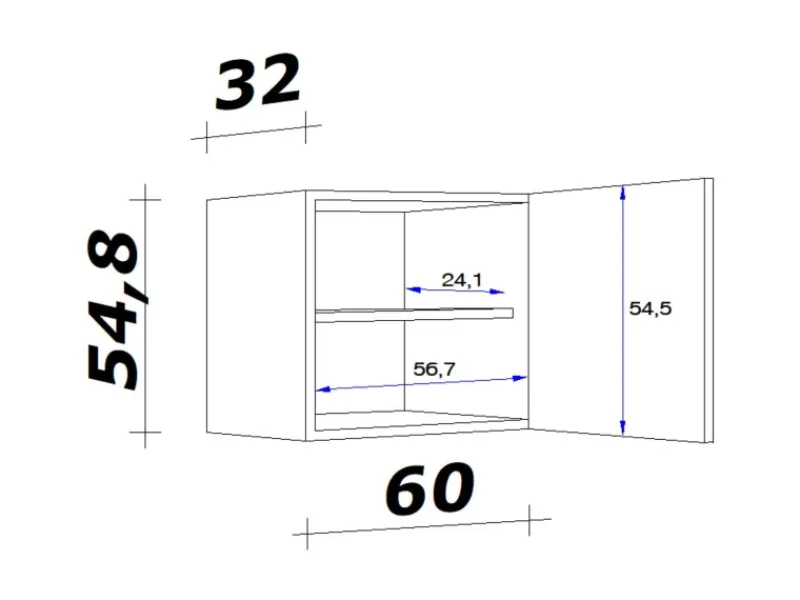 Flex-Well Exclusiv Küchenschränke|Zubehör Für Küchenarmatur<Küchen-Oberschrank Cara 60x 55cm Artisan Eiche Nachbildung