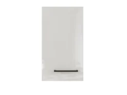 Flex-Well Exclusiv Küchenschränke<Küchen-Oberschrank Lund 30x55cm Lichtgrau glänzend-Rauchgrau