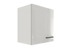 Sale Flex-Well Exclusiv Küchen-Oberschrank Lund 50x55cm Lichtgrau glänzend-Rauchgrau