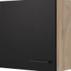 Flex-Well Exclusiv Küchen-Oberschrank Capri 60x 55cm Schwarz Matt-Endgrain Oak< Küchenschränke