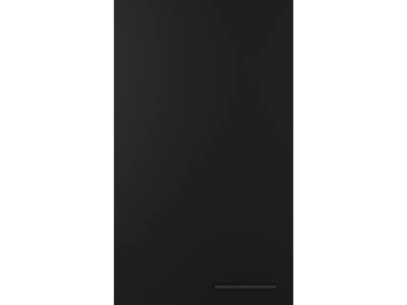 Flex-Well Exclusiv Küchen-Oberschrank Capri 50x 89cm Schwarz Matt-Endgrain Oak< Küchenschränke