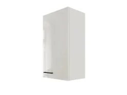 Online Flex-Well Exclusiv Küchen-Oberschrank Lund 50x89cm Lichtgrau glänzend-Rauchgrau