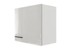 Clearance Flex-Well Exclusiv Küchen-Oberschrank Lund 60x55cm Lichtgrau glänzend-Rauchgrau