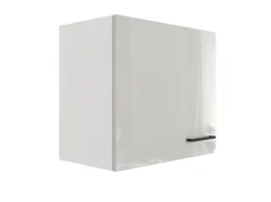 Clearance Flex-Well Exclusiv Küchen-Oberschrank Lund 60x55cm Lichtgrau glänzend-Rauchgrau